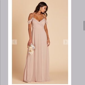 “Spence” birdy grey taupe dress